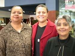 The 2007 outstanding women of color award winners: Dr. Renée Ater, Valencia Skeeter, and Sivagami Subbaraman.