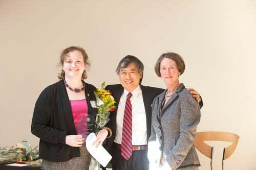 Beth Douthirt Cohen, the 2013 outstanding graduate student award winner.